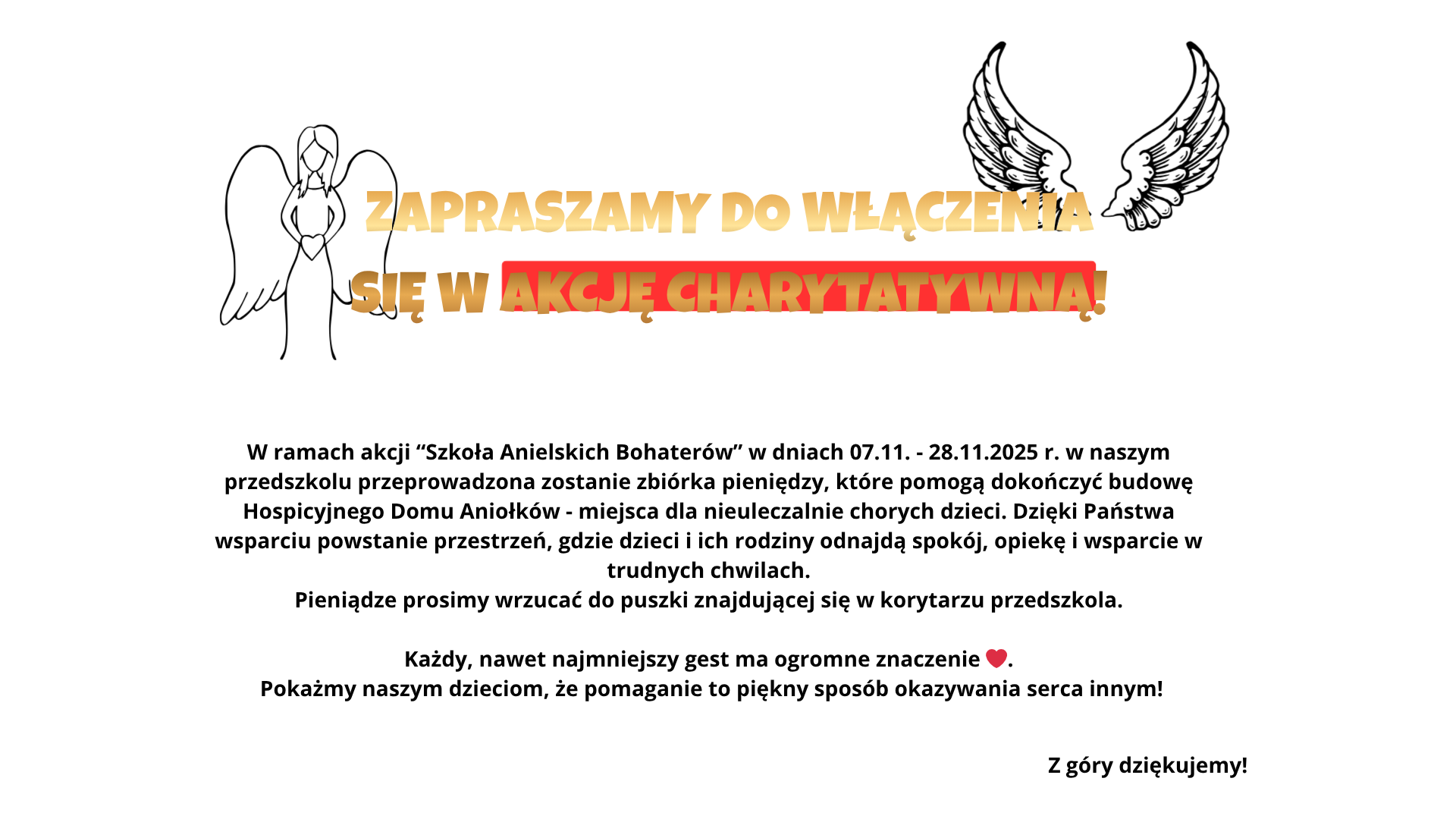 Zaproszenie do udziału w akcji charytatywnej