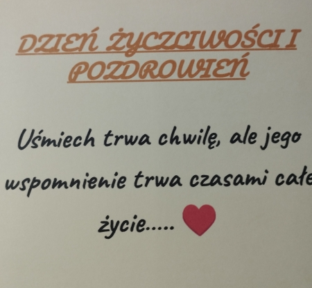 Dzień Życzliwości i Pozdrowień 