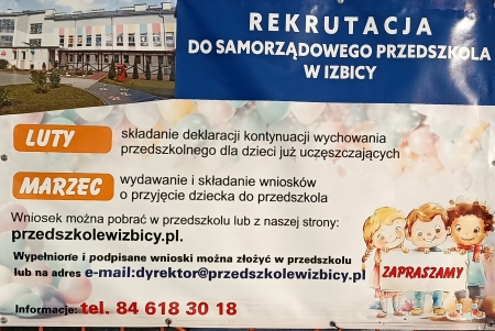 REKRUTACJA DO PRZEDSZKOLA